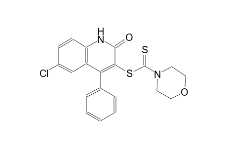 6-chloro-2-oxo-4-phenyl-1,2-dihydro-3-quinolinyl 4-morpholinecarbodithioate