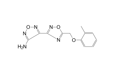 1,2,5-oxadiazol-3-amine, 4-[5-[(2-methylphenoxy)methyl]-1,2,4-oxadiazol-3-yl]-