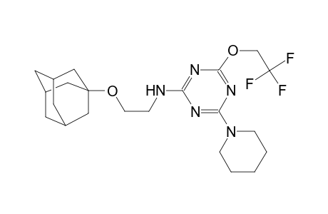 [2-(Adamantan-1-yloxy)-ethyl]-[4-piperidin-1-yl-6-(2,2,2-trifluoro-ethoxy)-[1,3,5]triazin-2-yl]-amine
