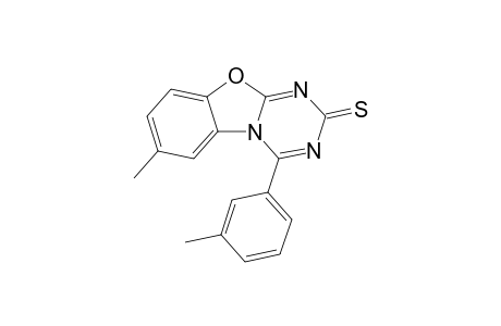 4-(m-Tolyl)-7-methylbenzoxazolo[3,2-a]triazine-2-thione