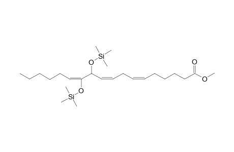Methyl 11,12-dihydroxyoctadecatrienoate trimethylsilyl dev.