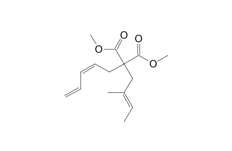 2-[(E)-2-methylbut-2-enyl]-2-[(2Z)-penta-2,4-dienyl]malonic acid dimethyl ester