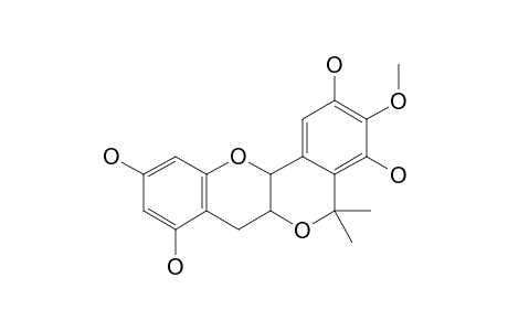 (+)-11,11-DIMETHYL-1,3,8,10-TETRAHYDROXY-9-METHOXY-PELTOGYNAN