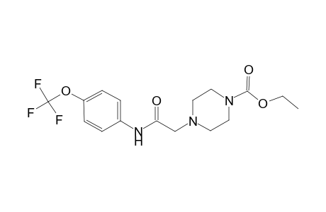 4-[2-keto-2-[4-(trifluoromethoxy)anilino]ethyl]piperazine-1-carboxylic acid ethyl ester