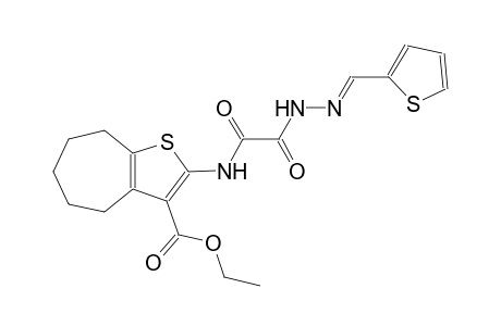 ethyl 2-({oxo[(2E)-2-(2-thienylmethylene)hydrazino]acetyl}amino)-5,6,7,8-tetrahydro-4H-cyclohepta[b]thiophene-3-carboxylate