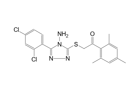 2-{[4-amino-5-(2,4-dichlorophenyl)-4H-1,2,4-triazol-3-yl]sulfanyl}-1-mesitylethanone