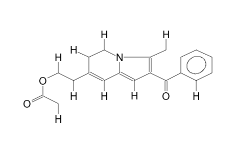 2-BENZOYL-3-METHYL-7-(BETA-ACETOXYETHYL)-5,6-DIHYDROINDOLIZINE