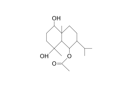 6b-Acetoxy-1a,4b-dihydroxy-eudesmane