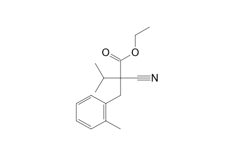 alpha-CYANO-alpha-ISOPROPYL-o-METHYLHYDROCINNAMIC ACID, ETHYL ESTER