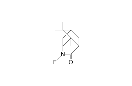 2-Fluoro-2-aza-7,7,8-trimethyl-tricyclo(4.2.1.0/4,8/)nonan-3-one