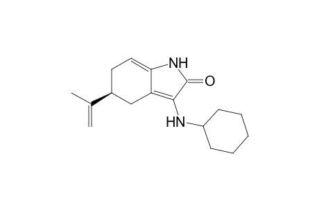 (+)-3-(Cyclohexylamino)-5(S)-isopropenyl-1,4,5,6-tetrahydro-2H-indol-2-one