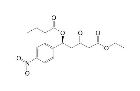 (5S)-Ethyl .delta.butyryloxy-.delta.-(p-nitrophenyl)-.beta.-oxo-pentanoate