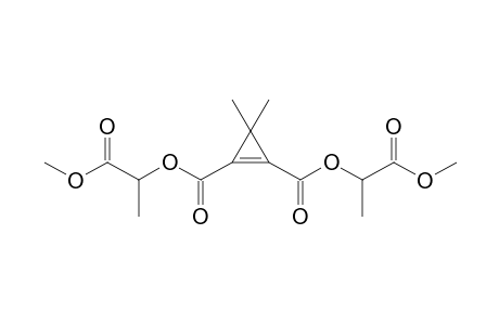 bis[1''-(Methoxycarbonyl)ethyl] 3,3-dimethylcycloprop-1-ene-1,2-dicarboxylate