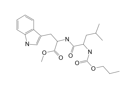 leu-trp, N-(N-Propyloxycarbonyl)-, methyl ester (isomer 1)