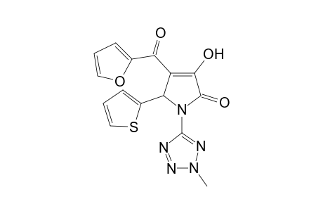 1,5-Dihydropyrrol-2-one, 4-(furan-2-carbonyl)-3-hydroxy-1-(2-methyl-2H-tetrazol-5-yl)-5-thiophen-2-yl-