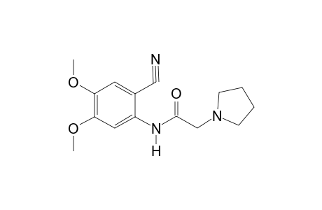 Acetamide, N-(2-cyano-4,5-dimethoxyphenyl)-2-(pyrrolidin-1-yl)-