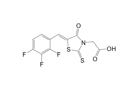 (Z)-2-(4-Oxo-2-thioxo-5-(2,3,4-trifluorobenzylidene)thiazolidin-3-yl)acetic acid