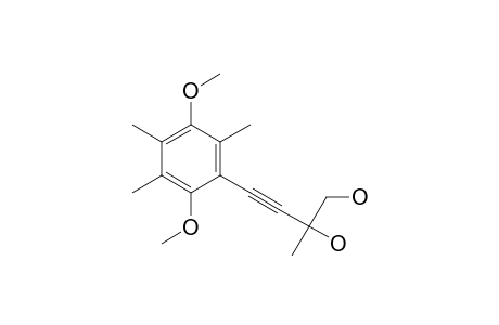 4-(2,5-dimethoxy-3,4,6-trimethyl-phenyl)-2-methyl-but-3-yne-1,2-diol