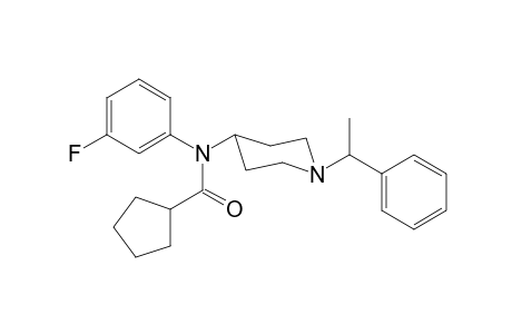 N-3-fluorophenyl-N-[1-(1-phenylethyl)piperidin-4-yl]cyclopentanecarboxamide