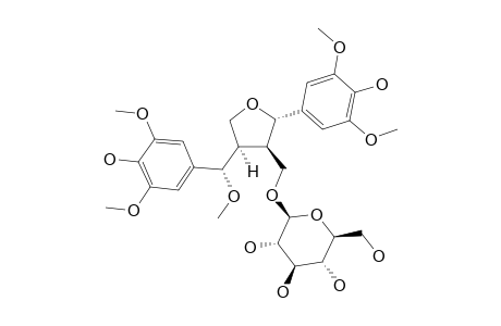LIGALBUMOSIDE-D;(7S,8R,7'S,8'R)-4,9,4-TRIHYDROXY-3,5,3',5',7'-PENTAMETHOXY-7,9'-EPOXYLIGNAN-9-O-BETA-D-GLUCOPYRANOSIDE