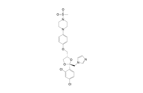 1-METHANESULFONYL-4-{4-[[TRANS-2-(2,4-DICHLOROPHENYL)-2-[(1H-IMIDAZOL-1-YL)-METHYL]-1,3-DIOXALAN-4-YL]-METHYLENEOXY]-PHENYL}-PIPERAZINE