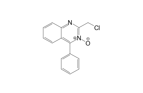 2-(chloromethyl)-3-oxidanidyl-4-phenyl-quinazolin-3-ium