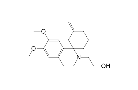 2-(6,7-dimethoxy-3'-methylene-2-spiro[3,4-dihydroisoquinoline-1,1'-cyclohexane]yl)ethanol