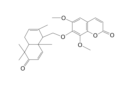 (1'S,4A'S,8A'R)-7-[(1,4,4A,6,6,8A-Hexahydro-2,5,5,8A-tetramethyl-6-oxo-1-naphthalenyl)methoxy]-6,8-dimethoxy-2H-1-benzopyran-2-one