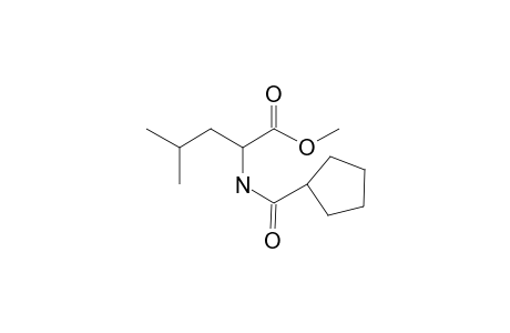 L-Leucine, N-cyclopentylcarbonyl-, methyl ester