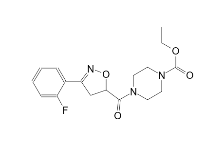 1-piperazinecarboxylic acid, 4-[[3-(2-fluorophenyl)-4,5-dihydro-5-isoxazolyl]carbonyl]-, ethyl ester