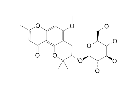 (2'S)-2'-HYDROXY-7-O-METHYLALLOPEUCENIN-2'-O-BETA-D-GLUCOPYRANOSIDE