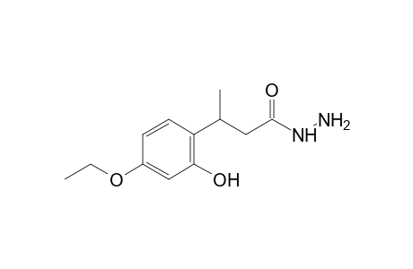 4-ethoxy-2-hydroxy-beta-methylhydrocinnamic acid, hydrazide