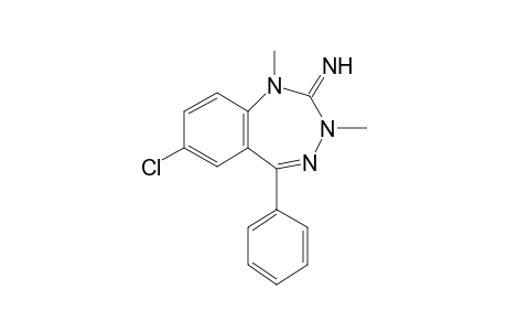1H-1,3,4-Benzotriazepin-2(3H)-imine, 7-chloro-2-imino-1,3-dimethyl-5-phenyl-