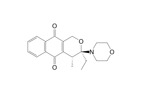 (3R,4R)-3-ethyl-4-methyl-3-(4-morpholinyl)-1,4-dihydrobenzo[g][2]benzopyran-5,10-dione