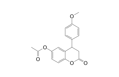 (+/-)-6-ACETOXY-4-(4'-METHOXYPHENYL)-3,4-DIHYDROCOUMARIN