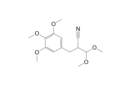 3,3-Dimethoxy-2-(3,4,5-trimethoxybenzyl)propionitrile