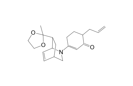 3-[8-(2-methyl-1,3-dioxolan-2-yl)-5-azabicyclo[2.2.2]oct-2-en-5-yl]-6-prop-2-enyl-1-cyclohex-2-enone