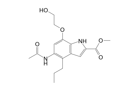 Methyl 5-Acetamido-7-(2-hydroxyethoxy)-4-propyl-1H-indole-2-carboxylate
