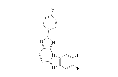 8,9-Difluoro-2-(4-chlorophenyl)-2H-benzo[4,5]imidazo[1,2-a]-[1,2,3]triazolo[4,5-e]pyrimidine