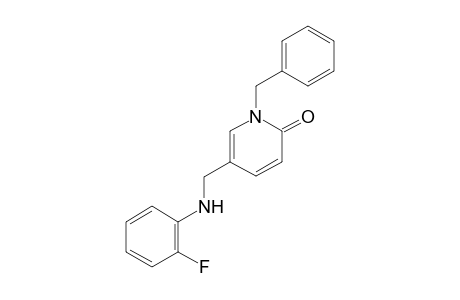 1-Benzyl-5-(((2-fluorophenyl)amino)methyl)pyridin-2(1H)-one