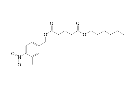 Glutaric acid, hexyl 3-methyl-4-nitrobenzyl ester