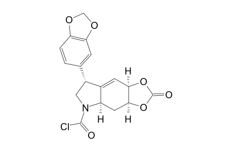 (3aS,4aR,7R,8aR)-7-(benzo[d][1,3]dioxol-5-yl)-2-oxo-4,4a,6,7-tetrahydro-3aH-[1,3]dioxolo[4,5-f]indole-5(8aH)-carbonyl chloride