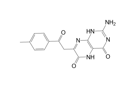 2-Amino-4-hydroxy-7-[2-(4-methylphenyl)-2-oxoethyl]-6(5H)-pteridinone