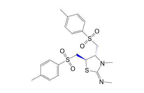 trans-4,5-bis[(p-tolylsulfonyl)methyl]-3-methyl-2-(methylimino)thiazolidine