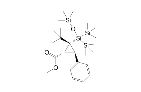 Methyl 2-tert-butyl-2-(1',1'-bistrimethylsilyl-1'-trimethylsiloxy)silyl-3-phenyl cyclopropanecarboxylate