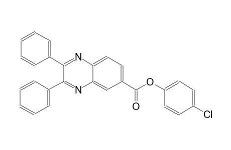 6-quinoxalinecarboxylic acid, 2,3-diphenyl-, 4-chlorophenyl ester