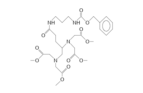 4,5-Bis(di<methoxycarbonylmethyl>amino)-N-(benzyloxycarbonyl-aminopropyl)-valeramide