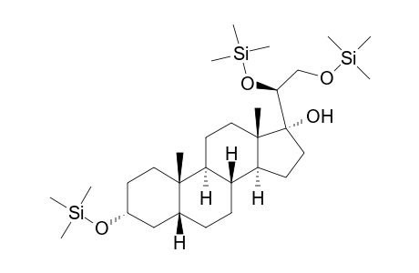 5.beta.-Pregnan-3.alpha.,17.alpha.,20.alpha.,21-tetraol, 3,20,21-tris(trimethylsilyl) ether