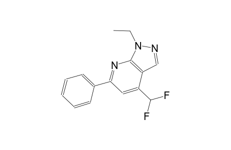 1H-pyrazolo[3,4-b]pyridine, 4-(difluoromethyl)-1-ethyl-6-phenyl-
