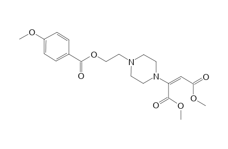1-[1-(4-Methoxybenzoyloxyl)eth-2-yl]-4-[(E)-1,2-(dimethoxycarbonyl)ethen-1-yl]piperazine